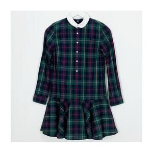 Polo Ralph Lauren Plaid Cotton Poplin Shirtdress